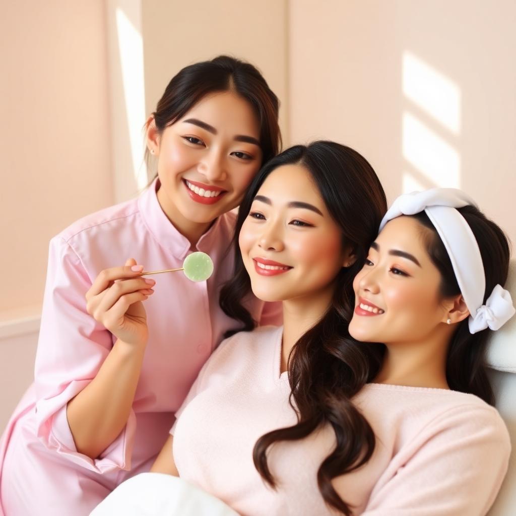 Korean glass skin facial